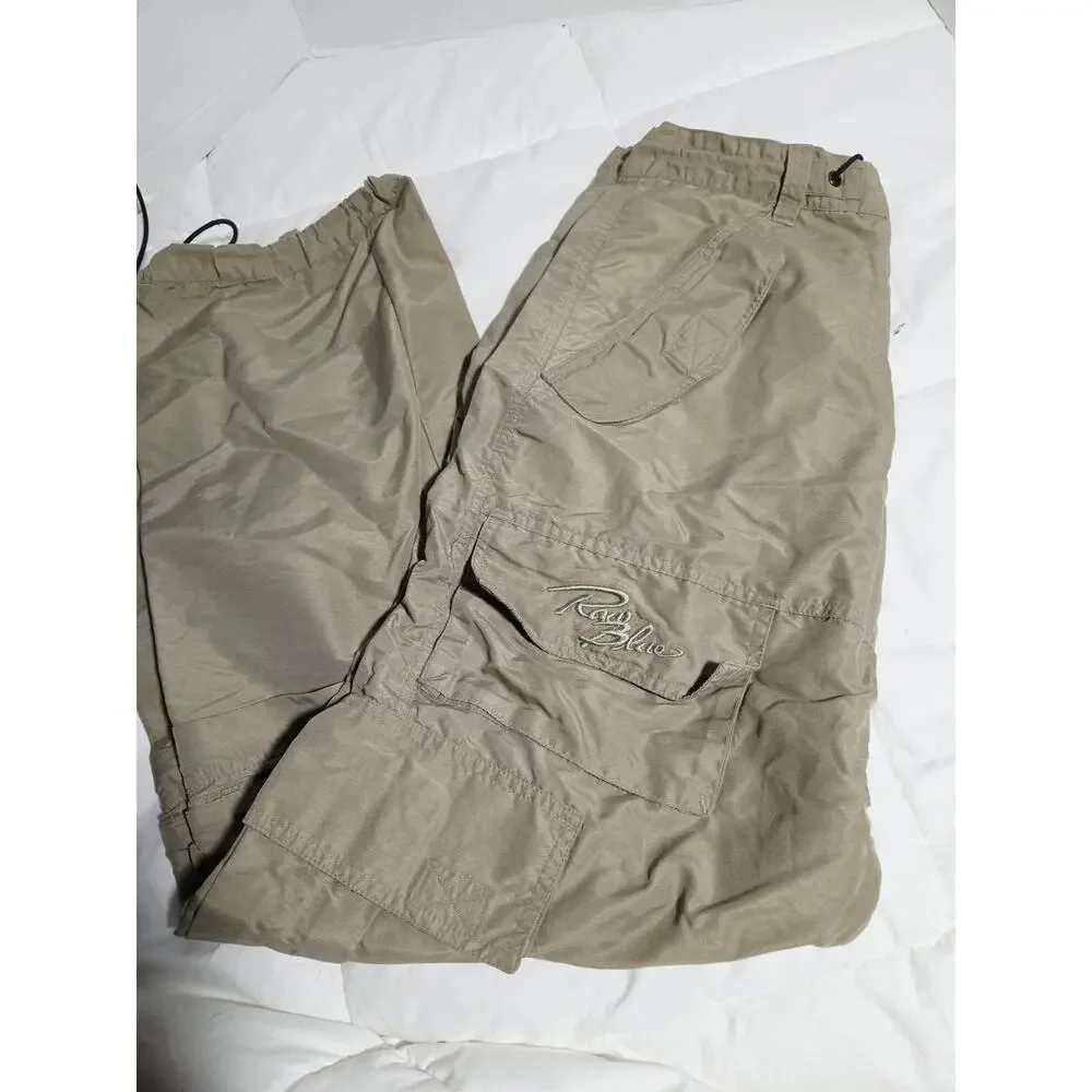 Vtg 90's Raw Blue Dnm 32A Cargo Pants Sand Khaki Y2k Retro Streetwear Roomy